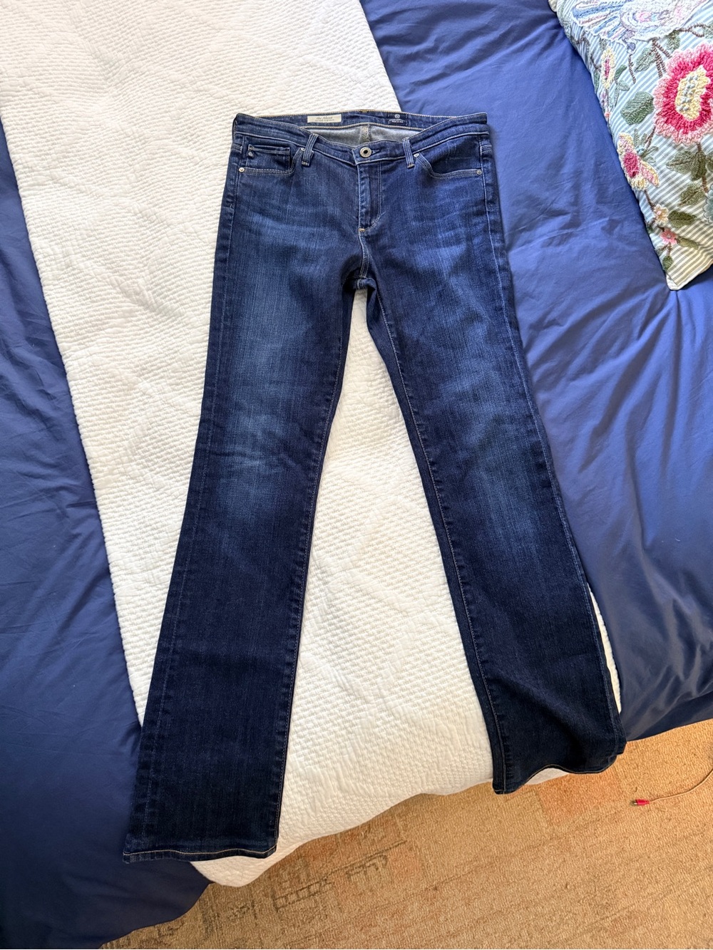 Agolde Dark Blue Women's Classic Bootcut Jeans